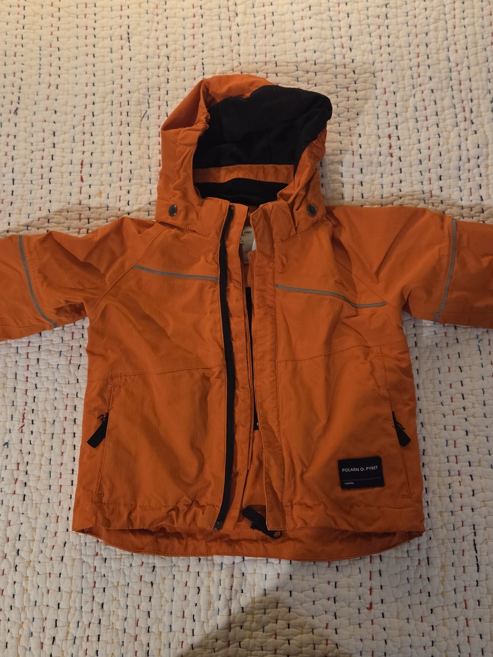 Polarn O. Pyret Orange Hooded Jacket -
